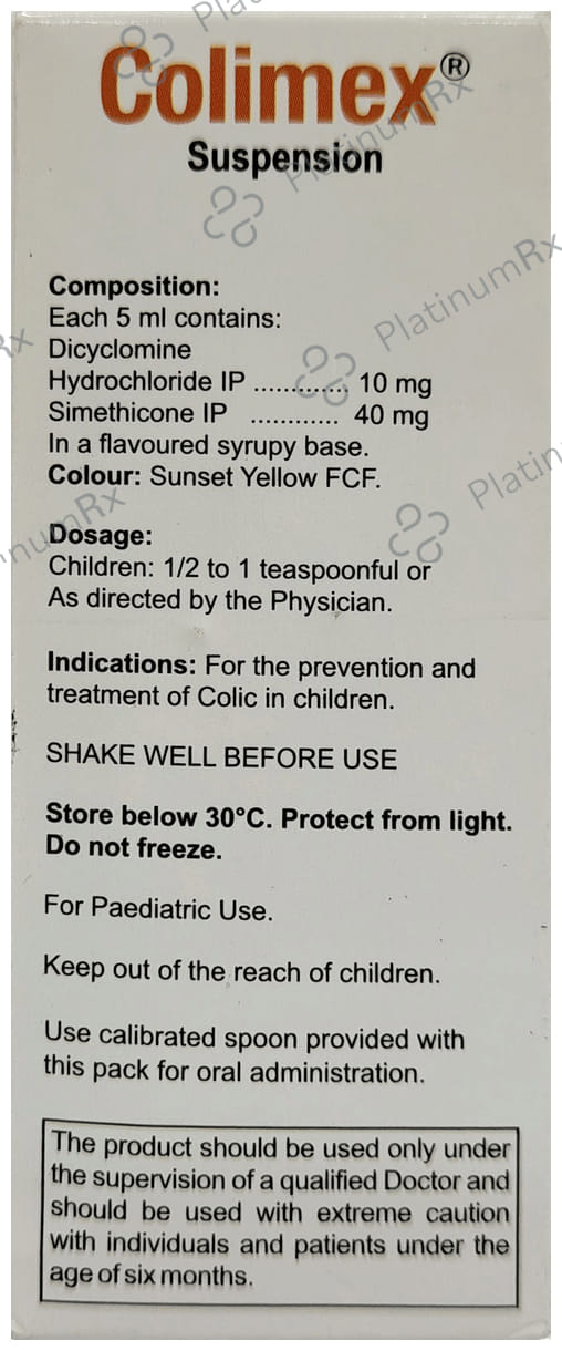 Colimex 10/40mg Suspension 60ml