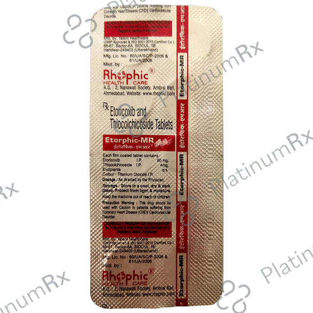 Etorphic MR Tablet 10s