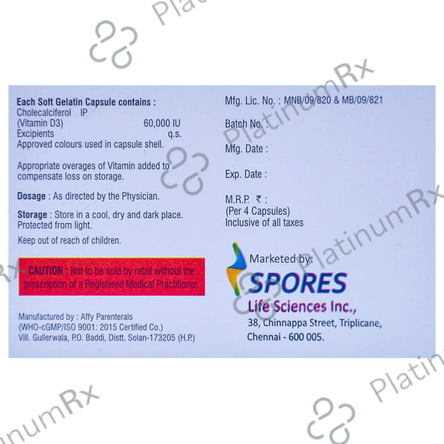 Gayn 60K Soft Gelatin Capsule 4s