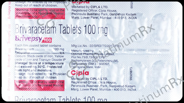 Brivepsy 100mg Tablet 14s