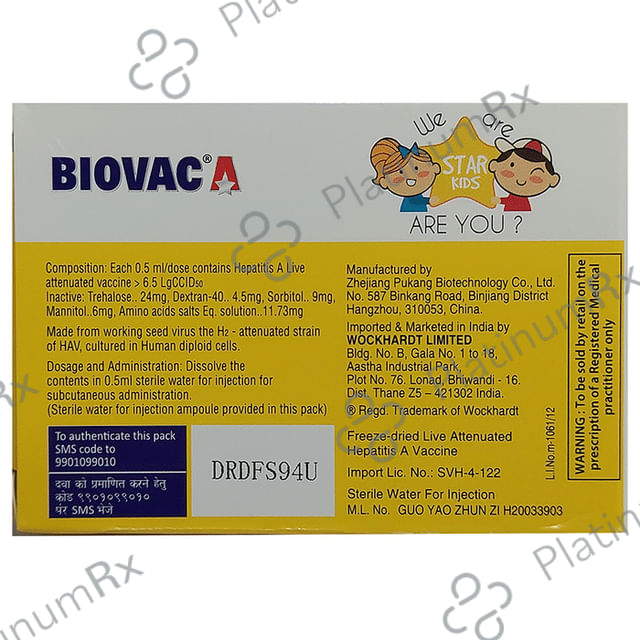 Biovac A Vaccine 0.5ml
