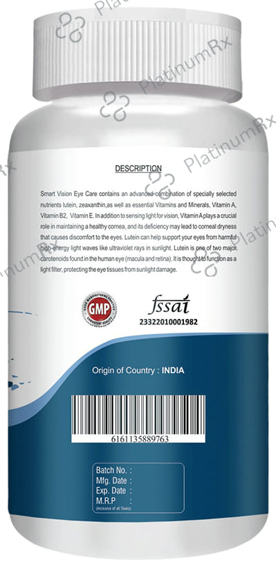 Healthy Nutrition Smart Vision Eye Care Capsule (90 Each) 1 Bottle