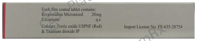 Ixarola 20mg Tablet 28s