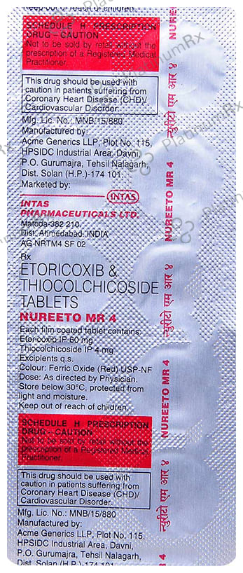 Nureeto MR 60/4mg Tablet 10s