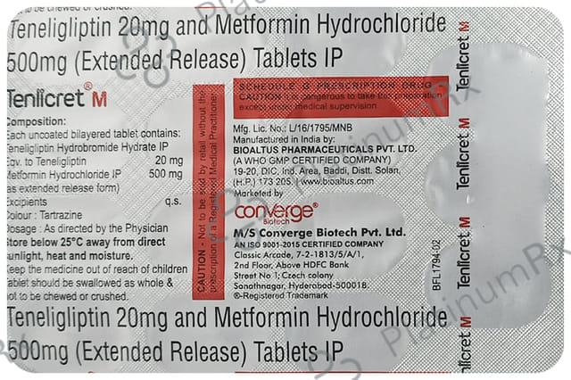 Tenlicret M 500/20mg Tablet 15s