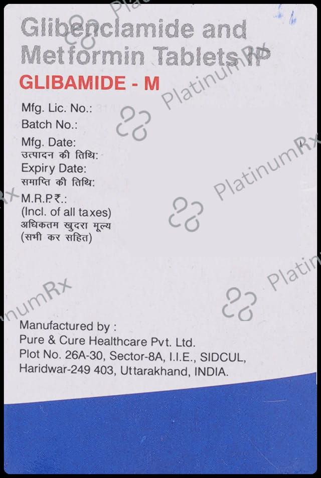 Glibamide M 5mg/500mg Tablet