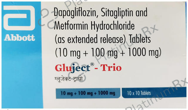 Gluject Trio 10/1000/100mg Tablet 10s