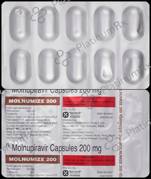 Molnumize 200mg Capsule