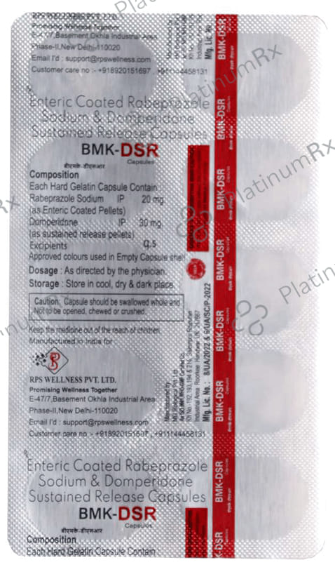 Bmk DSR 30/20mg Capsule 10s