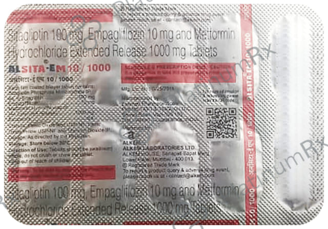 Alsita Em 10/1000mg Tablet 10s