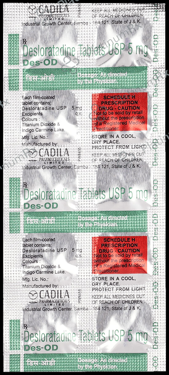 Des-OD 5mg Tablet