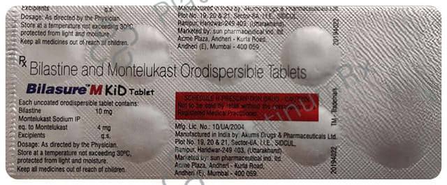 Bilasure M 10/4mg Kid Orodispersible Tablet DT 10s