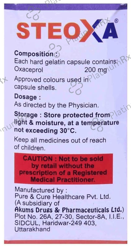Steoxa 200mg Capsule 10s