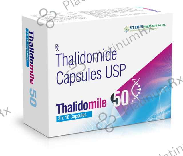 Thalidomile 50mg Capsule 10s
