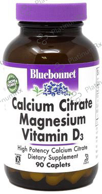 Bluebonnet Calcium Citrate Magnesium Vitamin D3 Caplet 90 Caplet