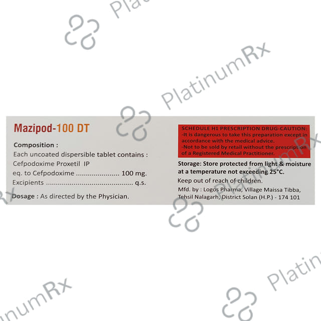 Mazipod 100mg DT Tablet 10s