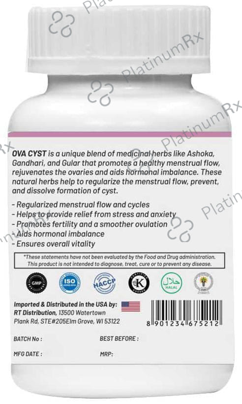 Life Aveda Premium Ova Cyst Veg Capsule