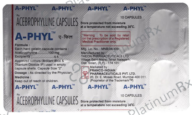 A Phyl 100mg Capsule 10s