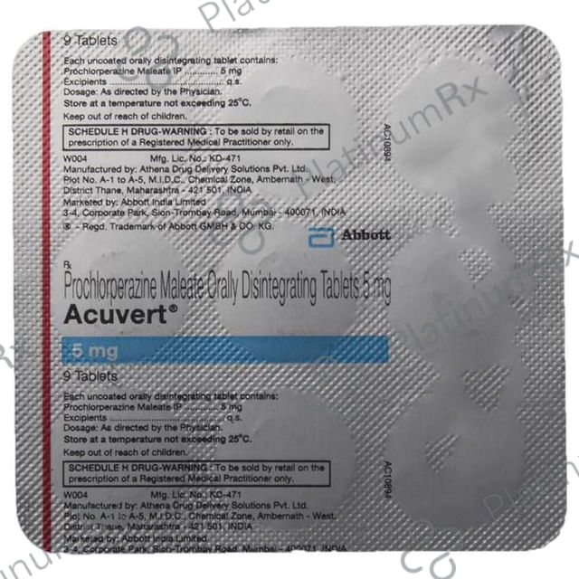 Acuvert 5mg Tablet 9s