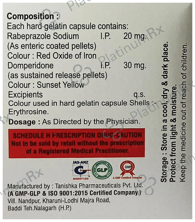 Histagas Capsule 30/20mg SR 10s