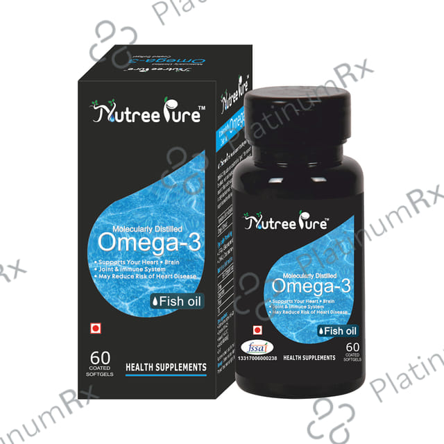 Nutree Pure Omega 3 Coated Softgels 60s