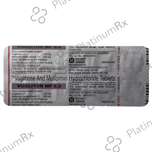 Voglitor MF 0.3 500/0.3mg Tablet 10s