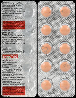Inac 50mg Tablet 10s