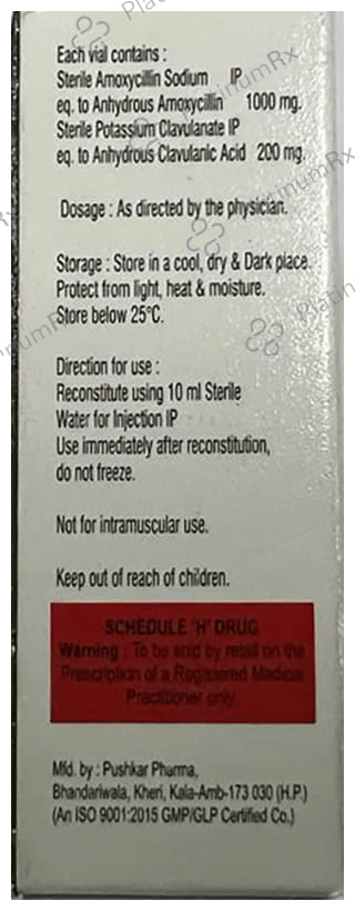 Opimox IV 200/1000mg Injection 1s