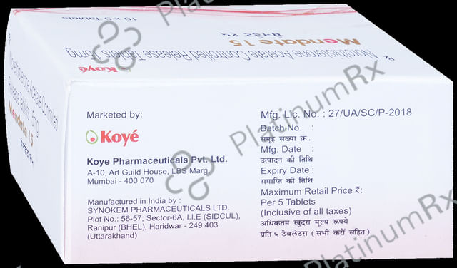 Mendate 15 Tablet CR