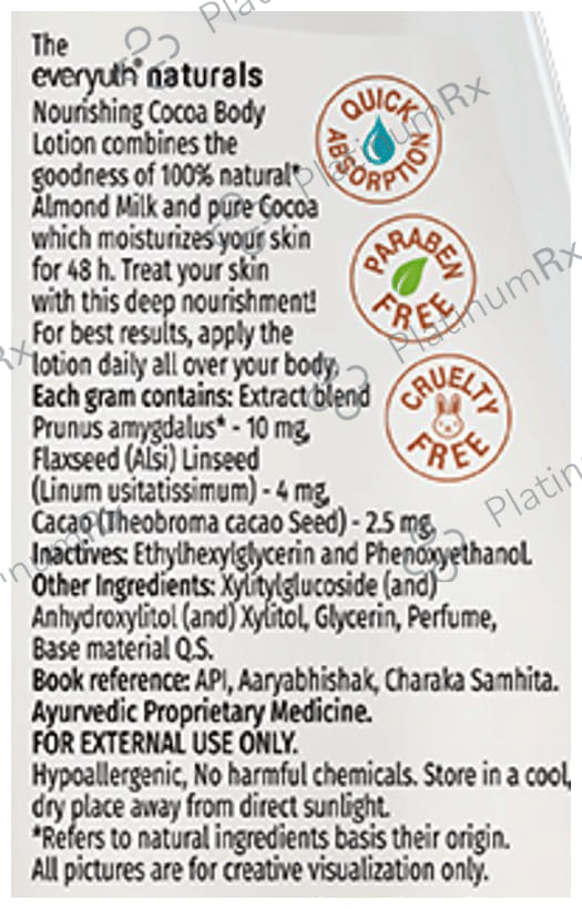 Everyuth Naturals Body Lotion Nourishing Cocoa 200 ml