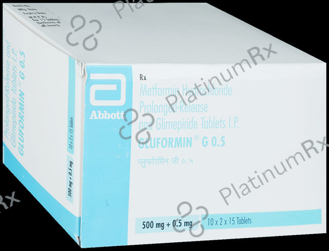 Gluformin G 0.5/500mg Tablet PR 15s