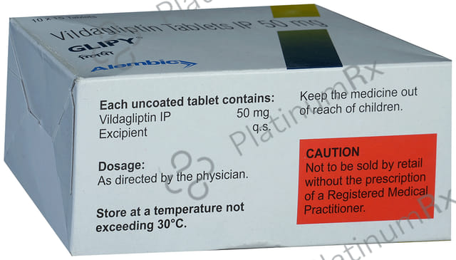 Glipy 50mg Tablet 15s