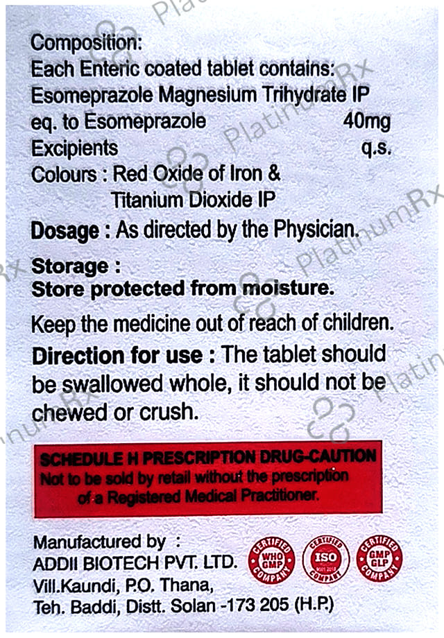 Eswin 40mg Tablet 15s