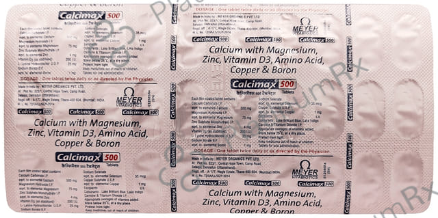 Calcimax Calcium 500 Tablet for Bone Health