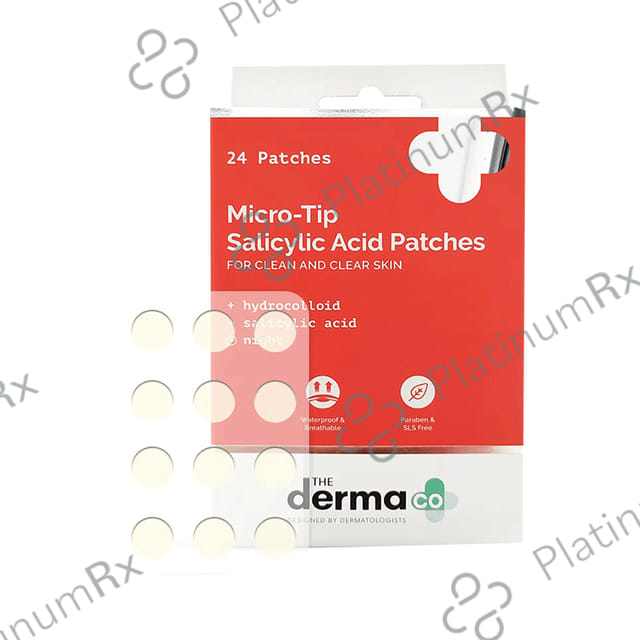 The Derma Co Micro-Tip Salicylic Acid Patch - For Clean & Clear Skin - Paraben & SLS-Free