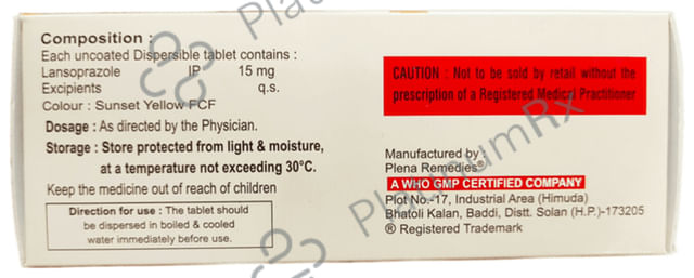 Lansodoz 15 Tablet DT Orange