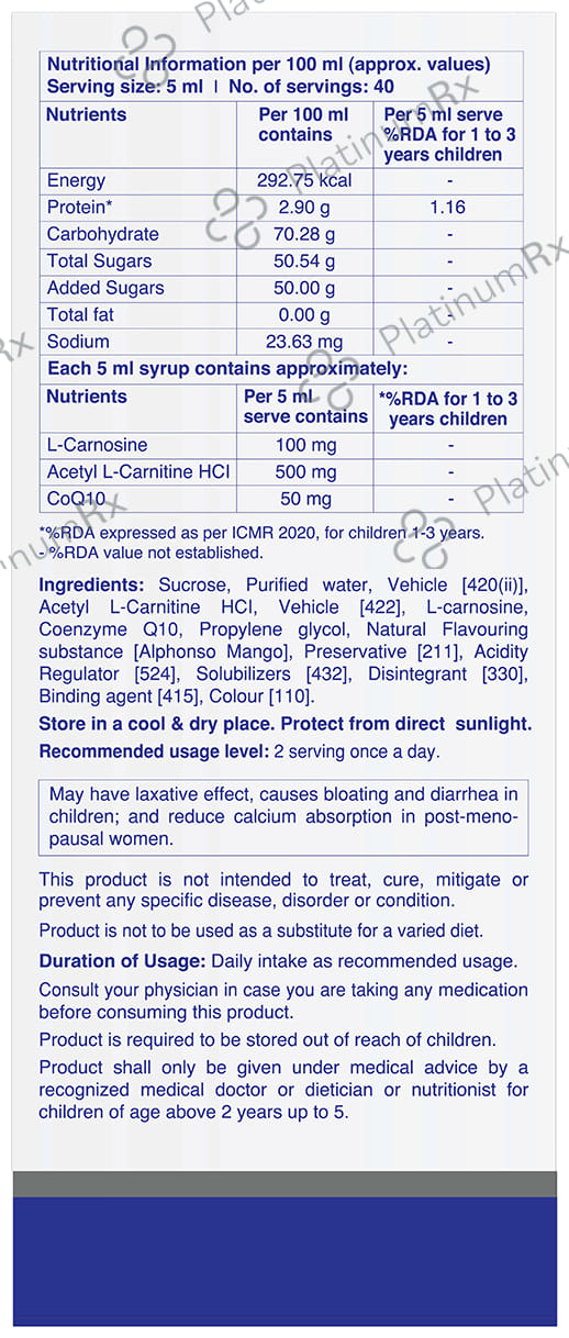 Elcafort Plus Syrup 200ml