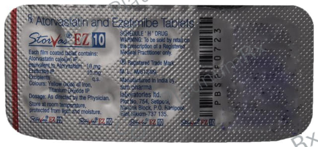 Storvas EZ 10/10mg Tablet 10s