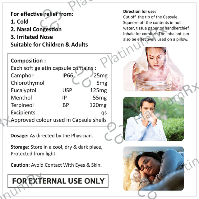 Super Breather Inhalant Soft Gelatin Capsule 50 Soft Gelatin Capsule