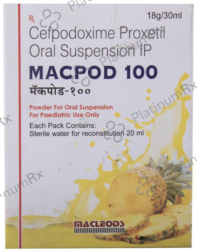 Macpod 100mg Powder For Oral Suspension 30ml