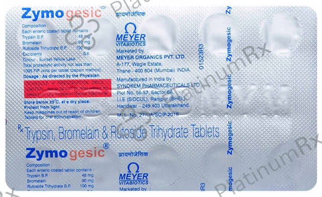 Zymogesic 90/100/48mg Tablet 10s