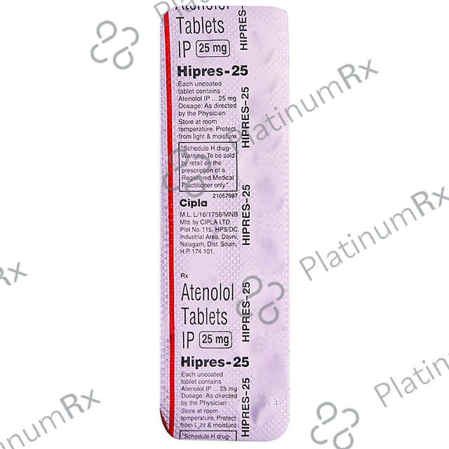 Hipres 25mg Tablet 14s