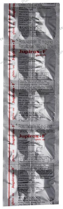 Jupiros F 10/160mg Tablet 10s