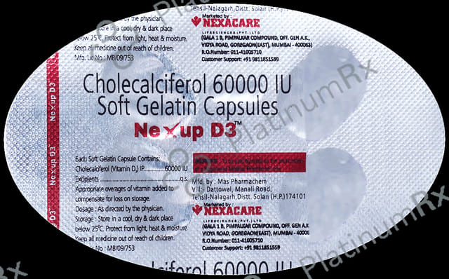 Nexup D3 Soft Gelatin Capsule