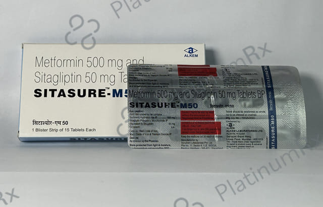 Sitasure M 50/500 Tablet 15s