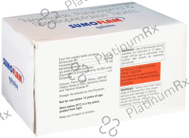 Sumoflam 100/325/15mg Tablet 15s