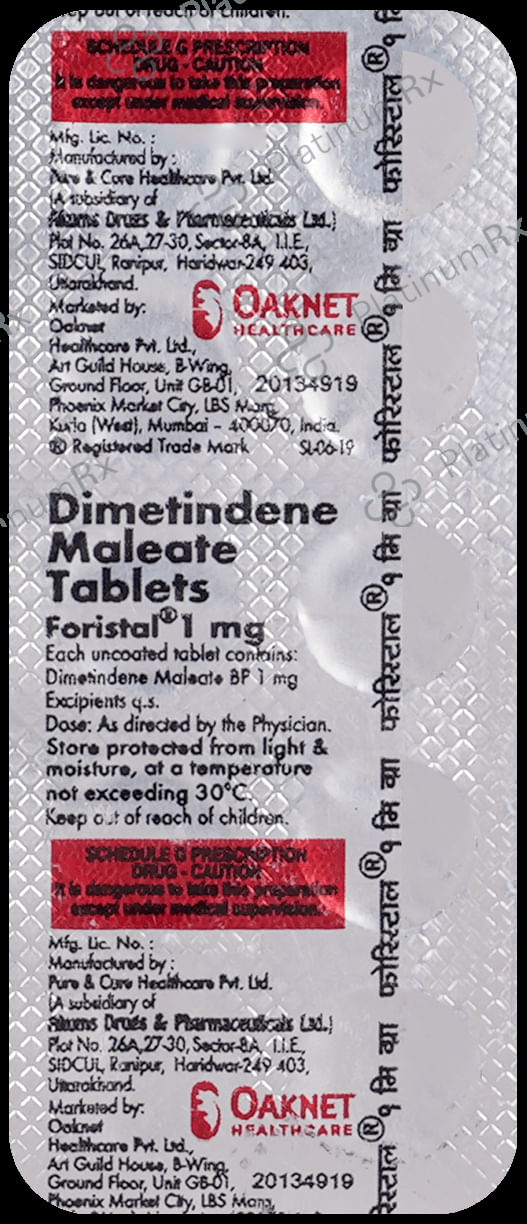 Foristal 1mg Tablet 10s