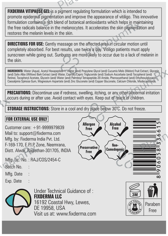 Fix Derma Vitipause Gel 15ml