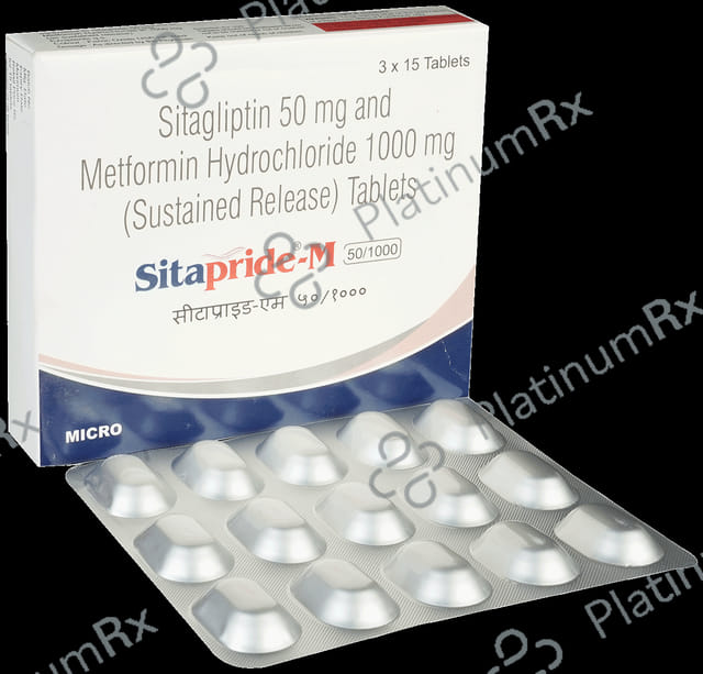 Sitapride M 50/1000mg Tablet SR 15s