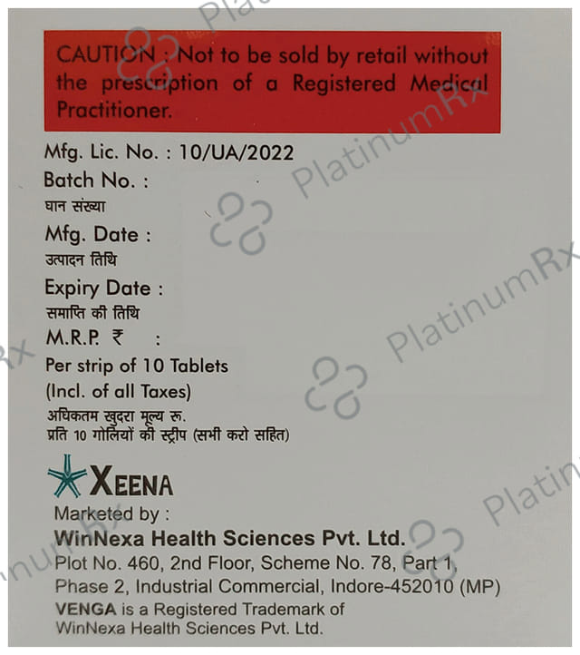 Vengamet 500/50mg Tablet 10s
